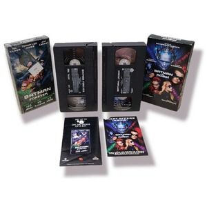 Batman and Robin & Batman Forever VHS combo with Inserts.